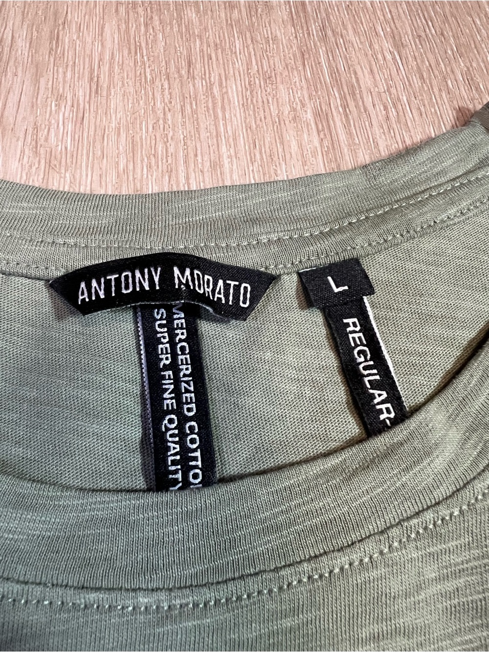 Antony Morato Light Green Minimalist Men’s Short Sleeve Shirt - Picture 3 of 8